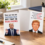 Trump Happy Birthday Card - FAKE NEWS