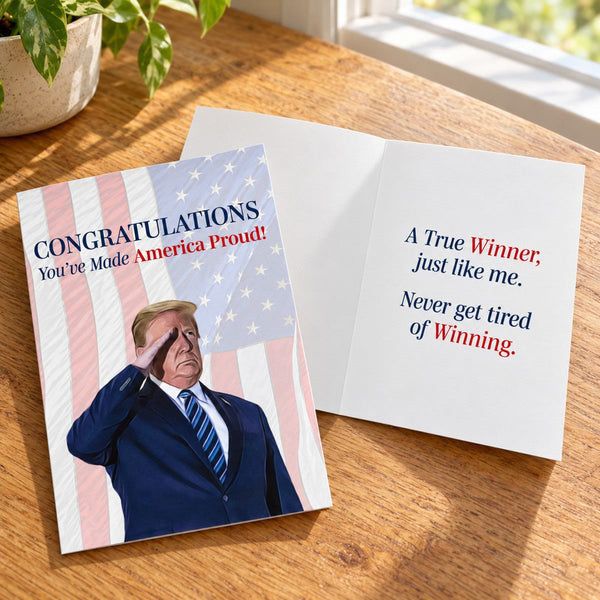 Trump Congratulations Card
