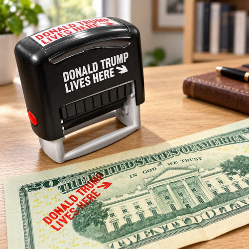 "Donald Trump Lives Here" Currency Stamp
