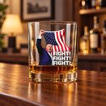 Fight! Fight! Fight! Trump Whiskey Glass