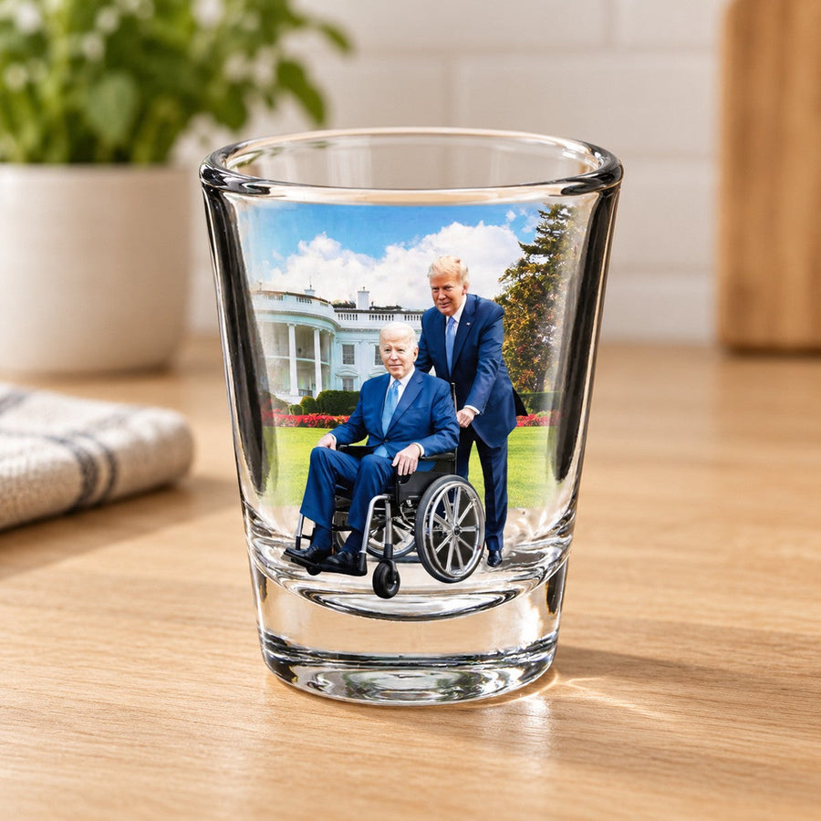 Trump Retires Biden Shot Glass