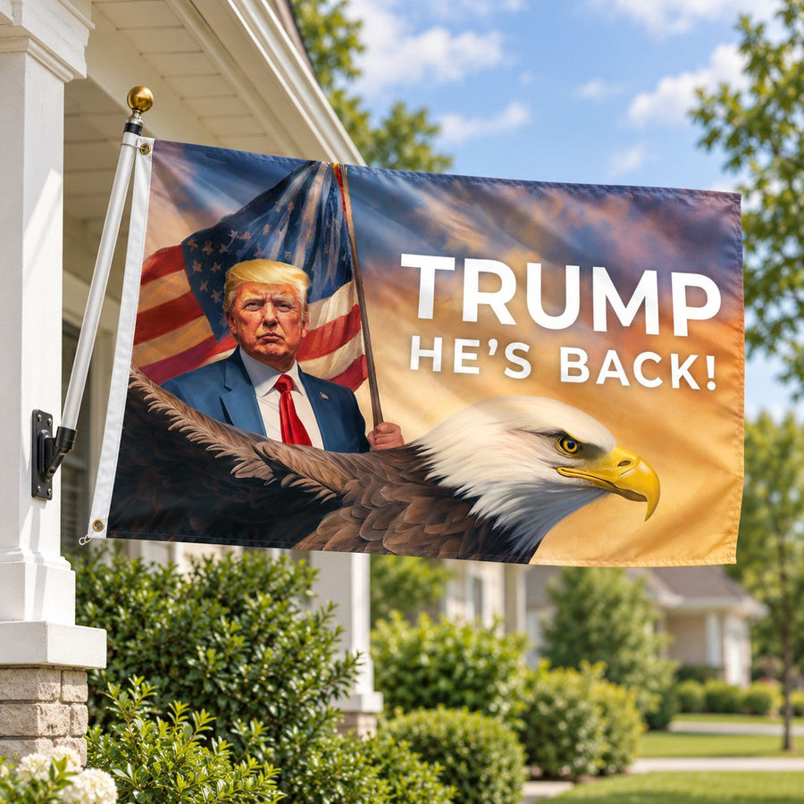Trump "He's Back" Flag