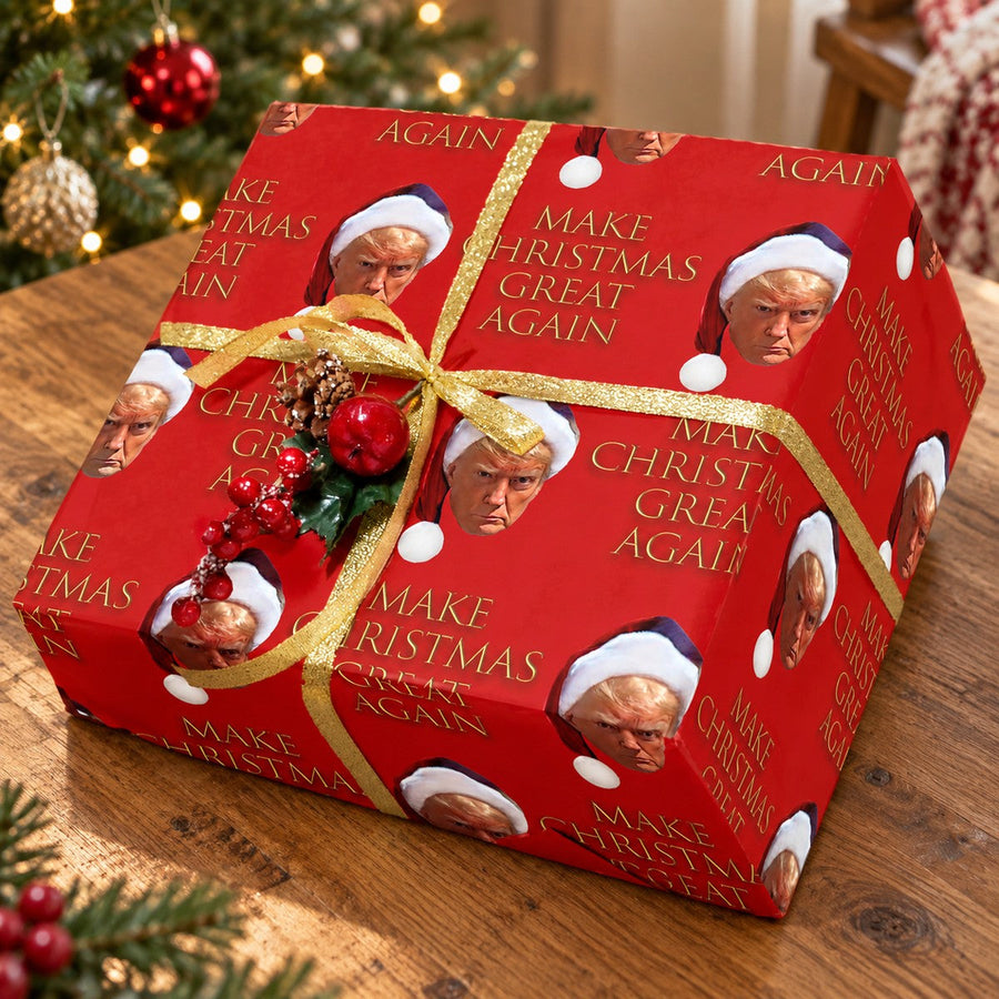Trump Christmas Wrapping Paper