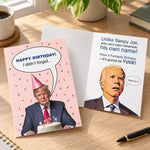 Trump Happy Birthday Card - Featuring Sleepy Joe Biden