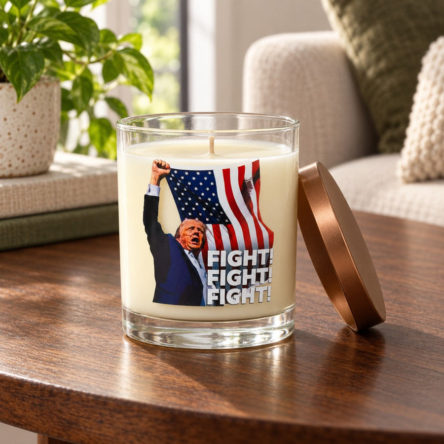 FIGHT! FIGHT! FIGHT! Patriotic Candle